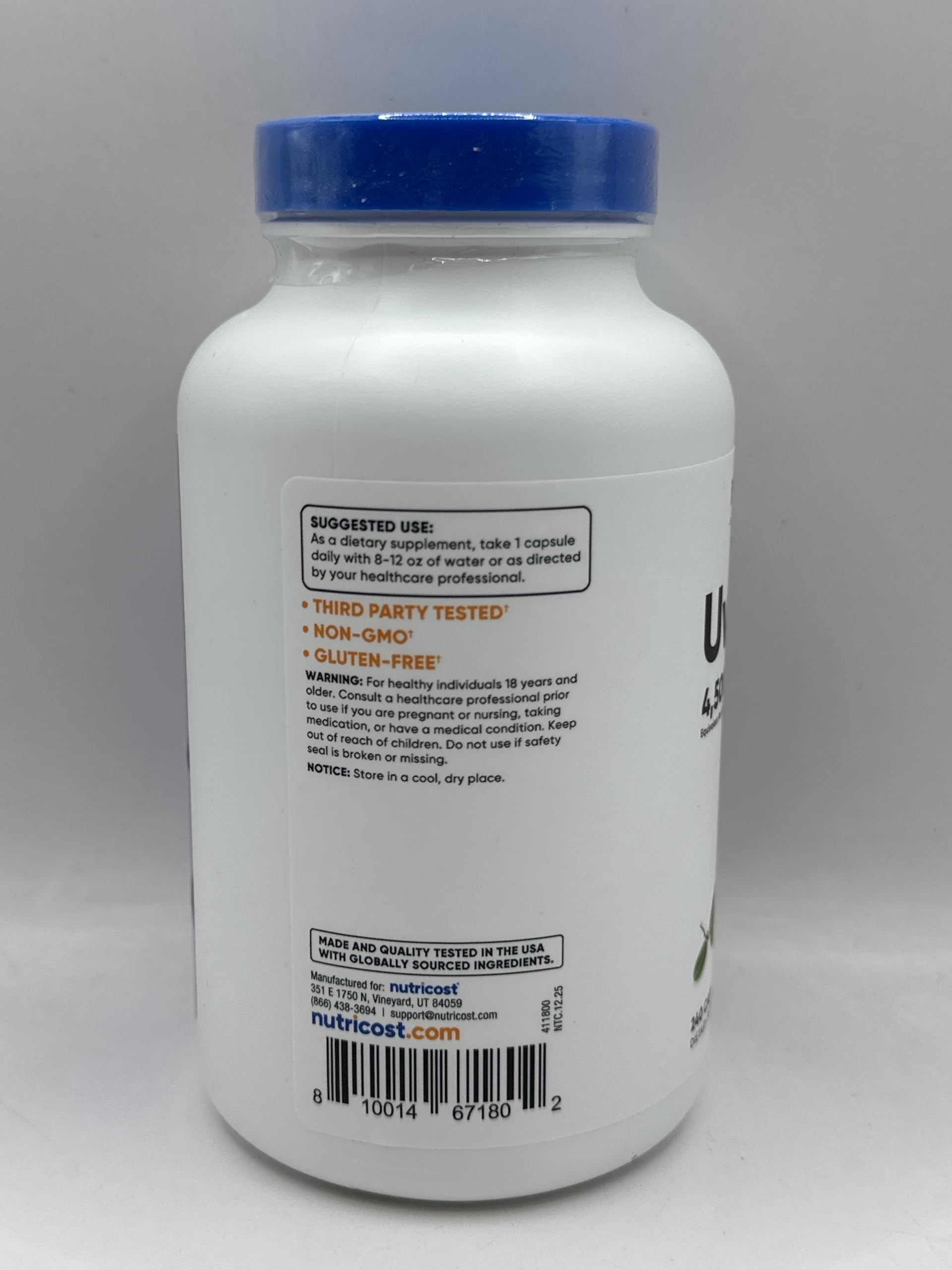 Nutricost Uva Ursi Extract 240 Capsules for 240 Servings Per Bottle — Amazon image 7