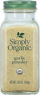 Simply Organic Garlic Powder, Certified Organic | 3.64 oz | Pack of 2 | ...