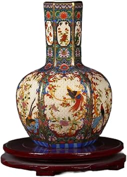 Aimeryup Florist Vase Large Ceramic Ornament Decor Flower Arrangement Living Room Desktop Study Hotel Shop YardSize23X15.3CM,ColorA