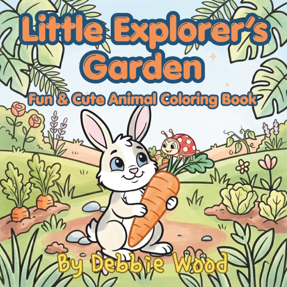 Little Explorer’s Garden: Fun & Cute Animal Coloring Book