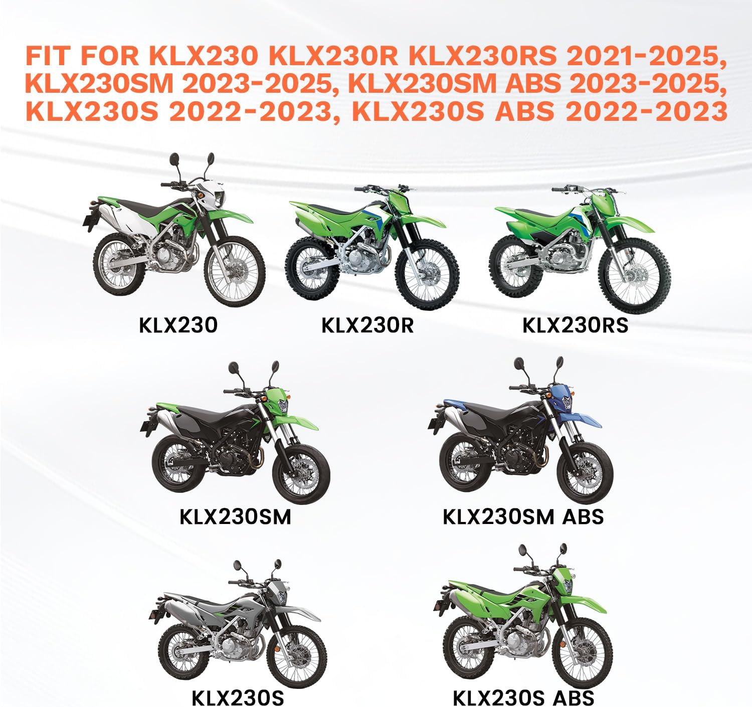 Steel Gear Shift Lever for KLX230 KLX230R KLX230RS KLX230SM KLX230SM ABS KLX230S KLX230S ABS 2021-2025, Motorcycle Shifter Lever Foot Pedal Accessories Replacement for Kawasaki (Black)