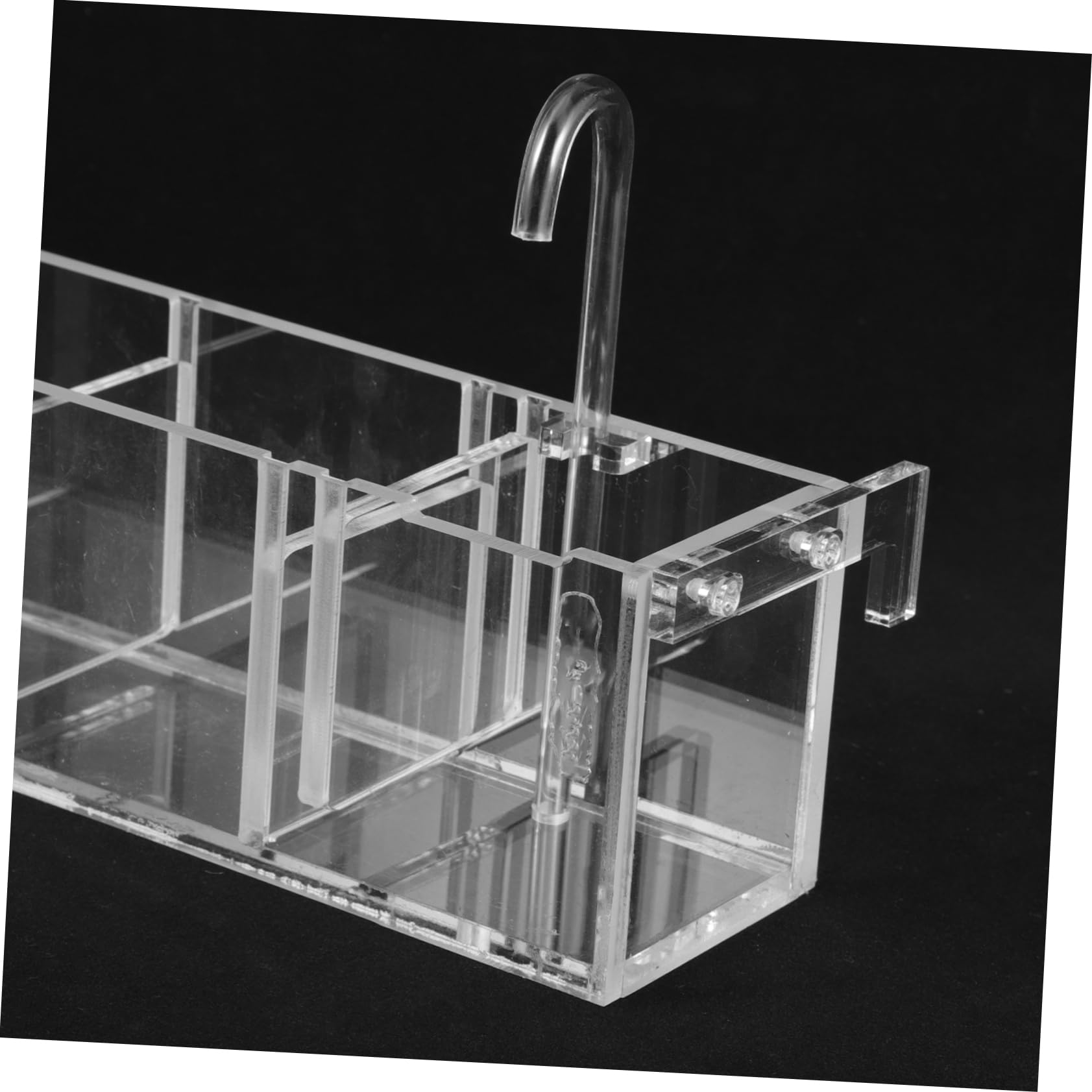 PRETYZOOM Aquarium Filterbox aus Acryl mit Tropffilter Funktion und Leiser Wasserfiltration für Persönliche und Laden Fischbecken Eleganter Filterkasten für Zuhause