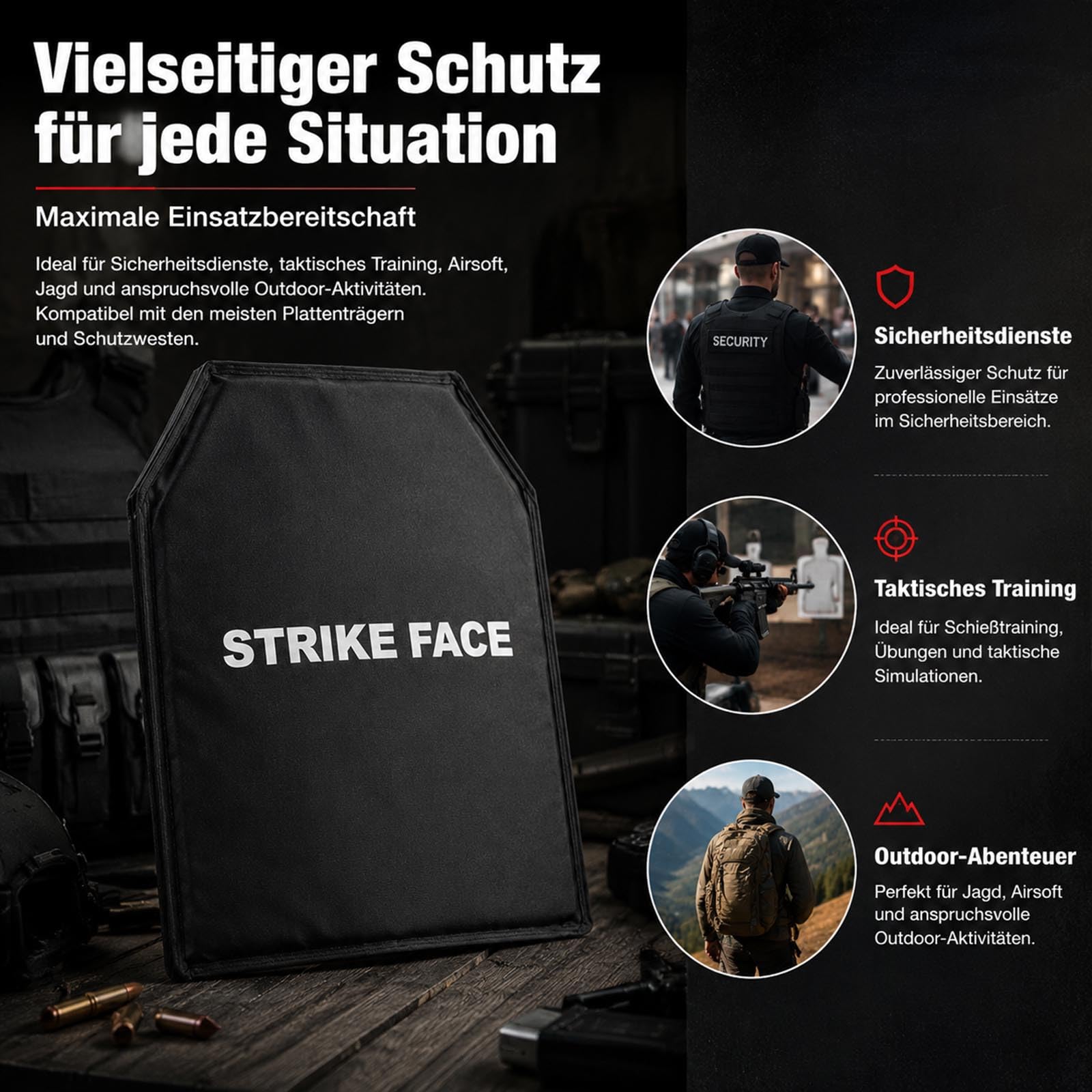 Kugelsichere Platte NIJ Level IIIA – Flexible Weichballistik Einlage aus PE, leicht & dünn (25x30 cm), Verdeckt Tragbar, Mehrschussfähig, Kompatibel mit Plattenträger & Schutzweste,1pcs