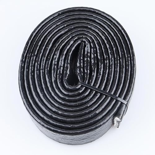 Miniatura 4 de AC PERFORMANCE Funda protectora contra incendios de 5/16 pulgadas de diámetro interior x 5 pies para manguera y cable de bujía, 5 pies, color negro