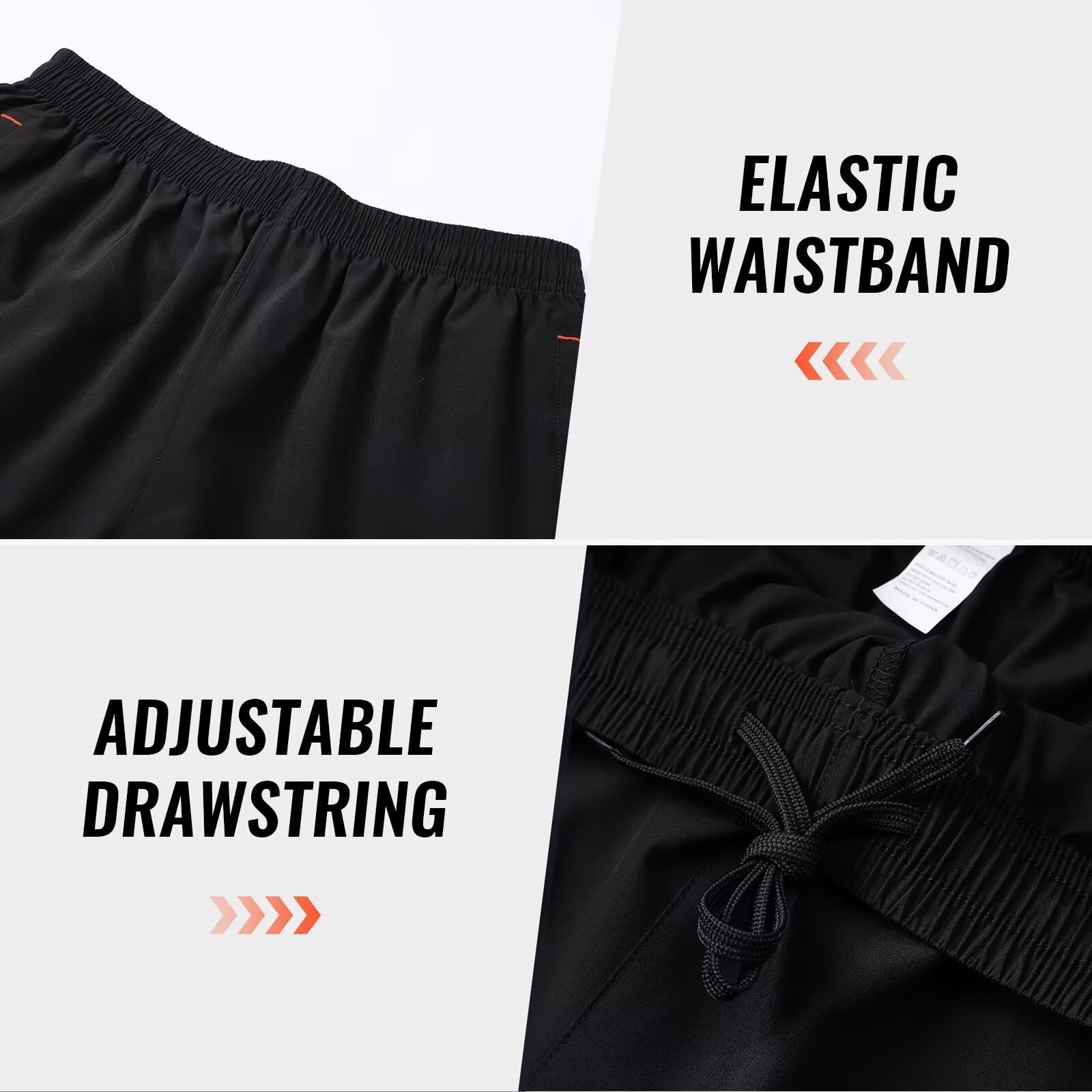 Short de Sport pour Homme avec Poche Zippée Sport Tennis Séchage Rapide Shorts de Course à Pied