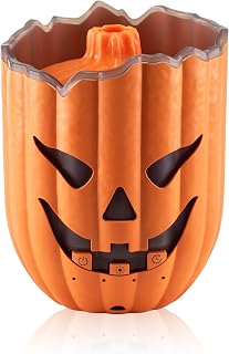 Pumpkin Essential Oil Diffuser, 300ml Jellyfish Aromatherapy Diffuser | Smart Timer Control, 7-Color Light, Remote Control, Type-C, Auto Off, for Dad Mom Kids Home, Thanksgiving Christmas Gift