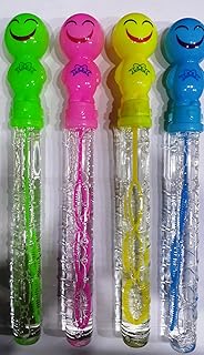 4 / Bubble Bubble Soap Toy/Delicious and Delightful for the Whole Family/Beautiful Shapes/Cheerful Colors / 3 Holes for Soap Bubbles