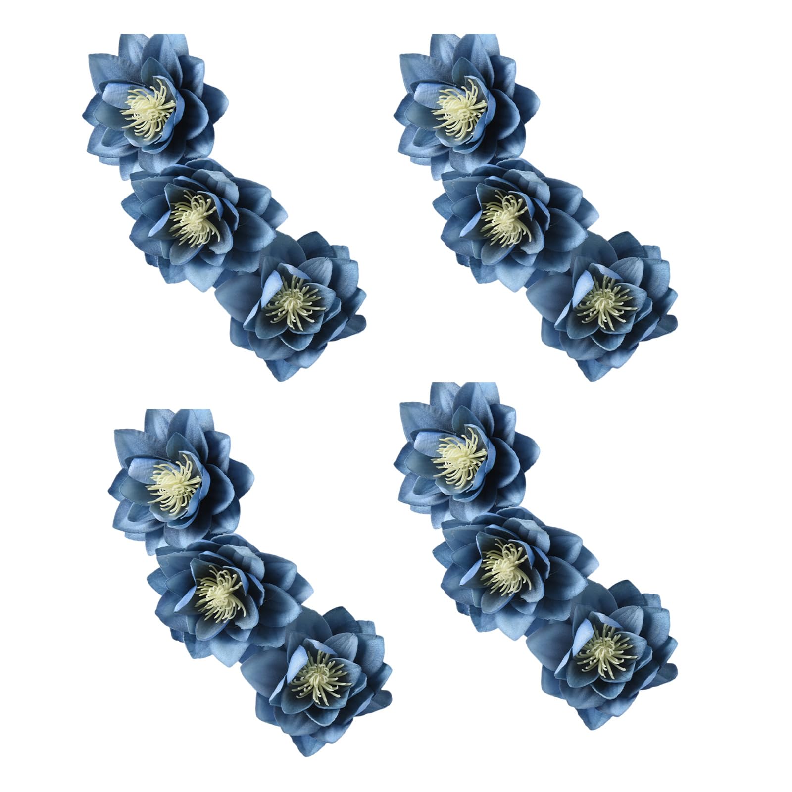 Nucelit Flower Curtain Tiebacks, Curtain Tie Holdbacks for Home Decoration, 4Pcs Set Drapes Holders
