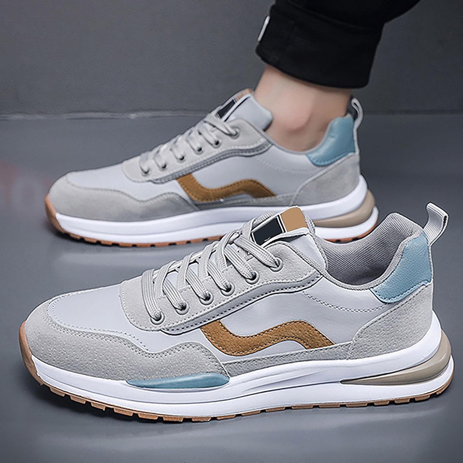Hiking Shoes Women Waterproof Mesh Lightweight Breathable Walking Shoes Men Non Slip Lace Up Running Shoes