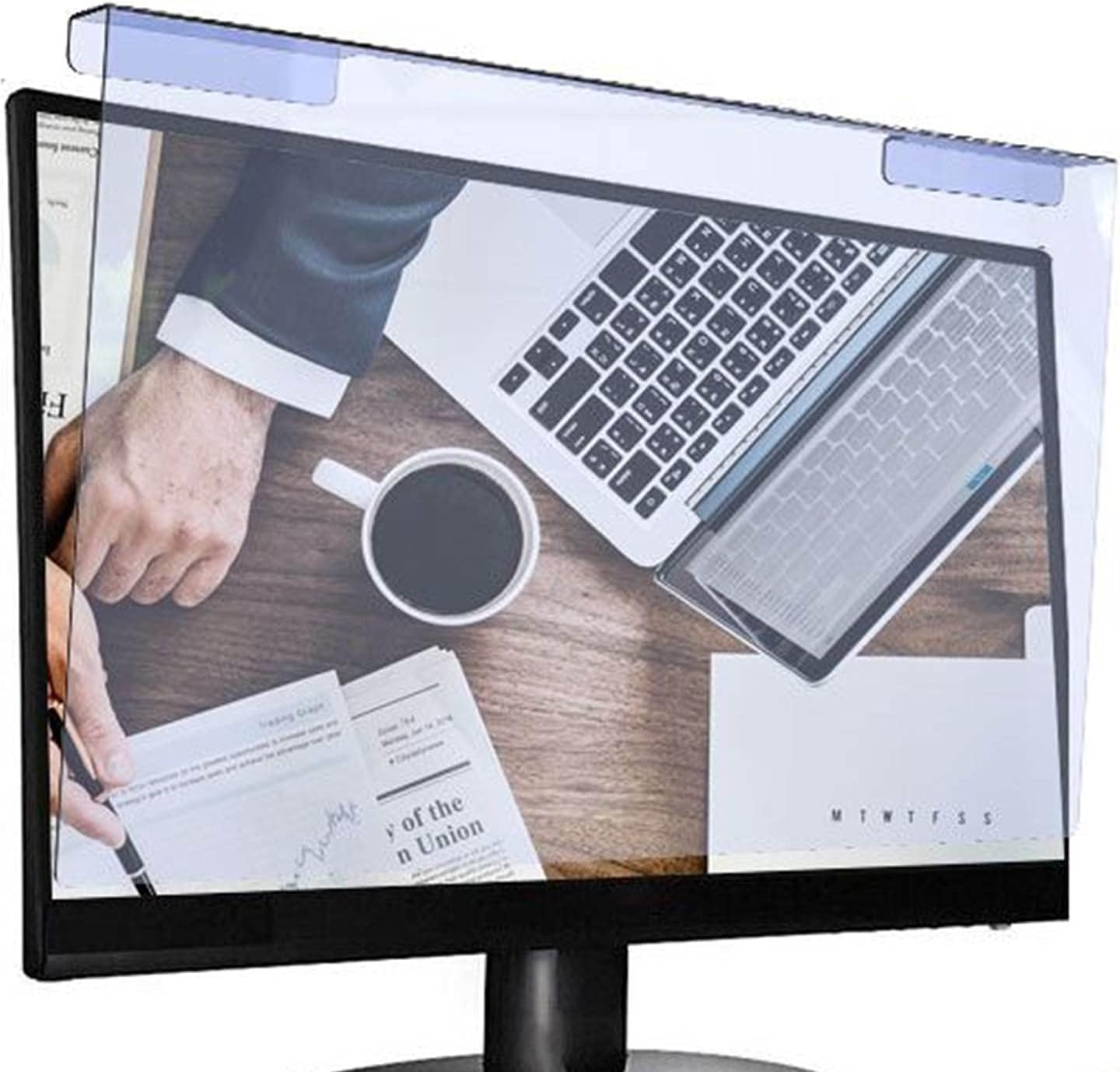 for 25" inch (16:9 Aspect Ratio) Desktop Compoter PC Monitor [Anti Blue Light] Screen Protector, Eye Protection, Reduce Eye Strain, SuperGuardZ, UV Blocking, Hanging Type Panel Cover Filter