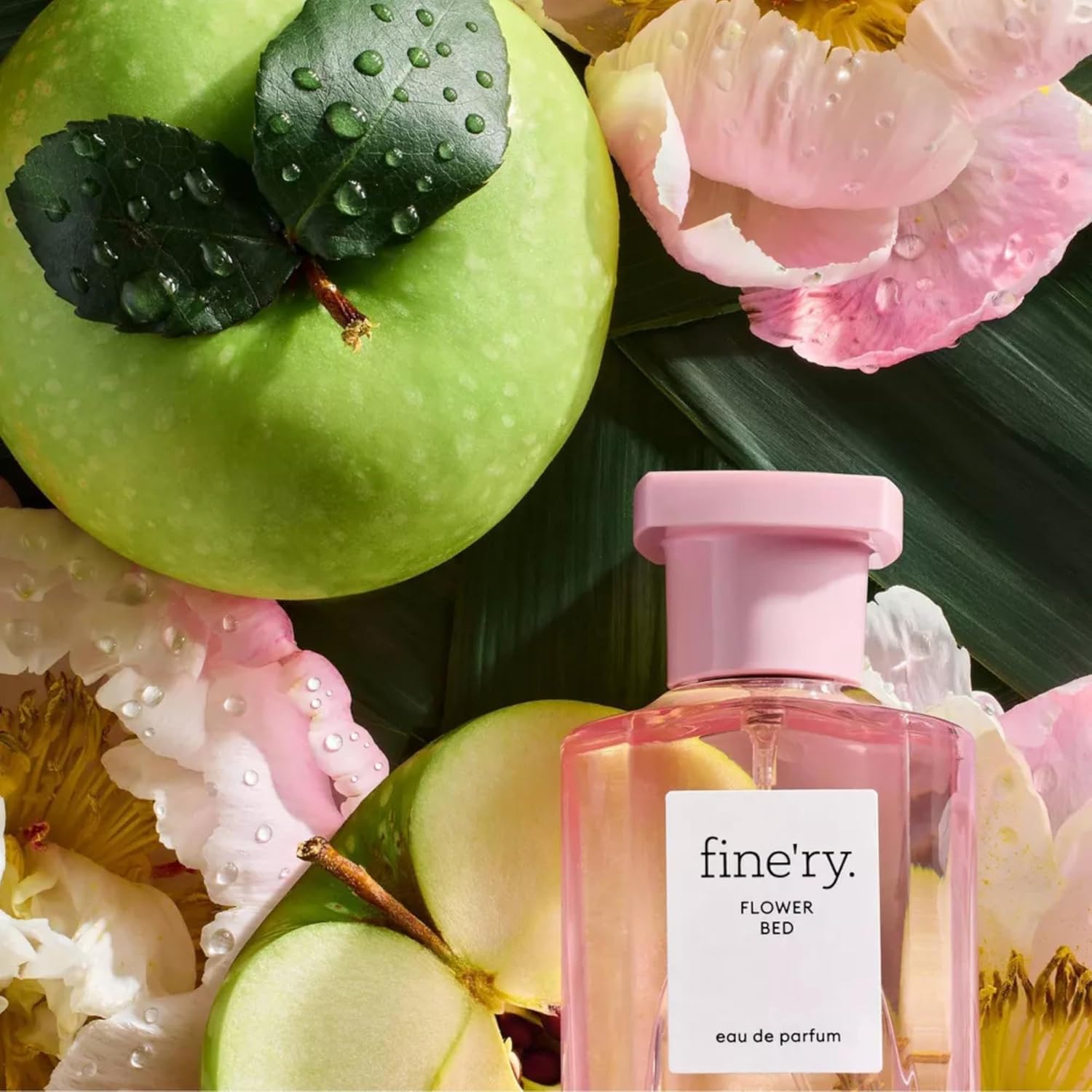 Fine'ry Flower Bed Peony Apple Eau de Parfum - Long-Lasting Perfume for Women - Lush Peony, Green Apple & Blooming Jasmine - Floral, Fresh, Full Size Hair & Body Fragrance, Gift for Her (60mL) - Image 4