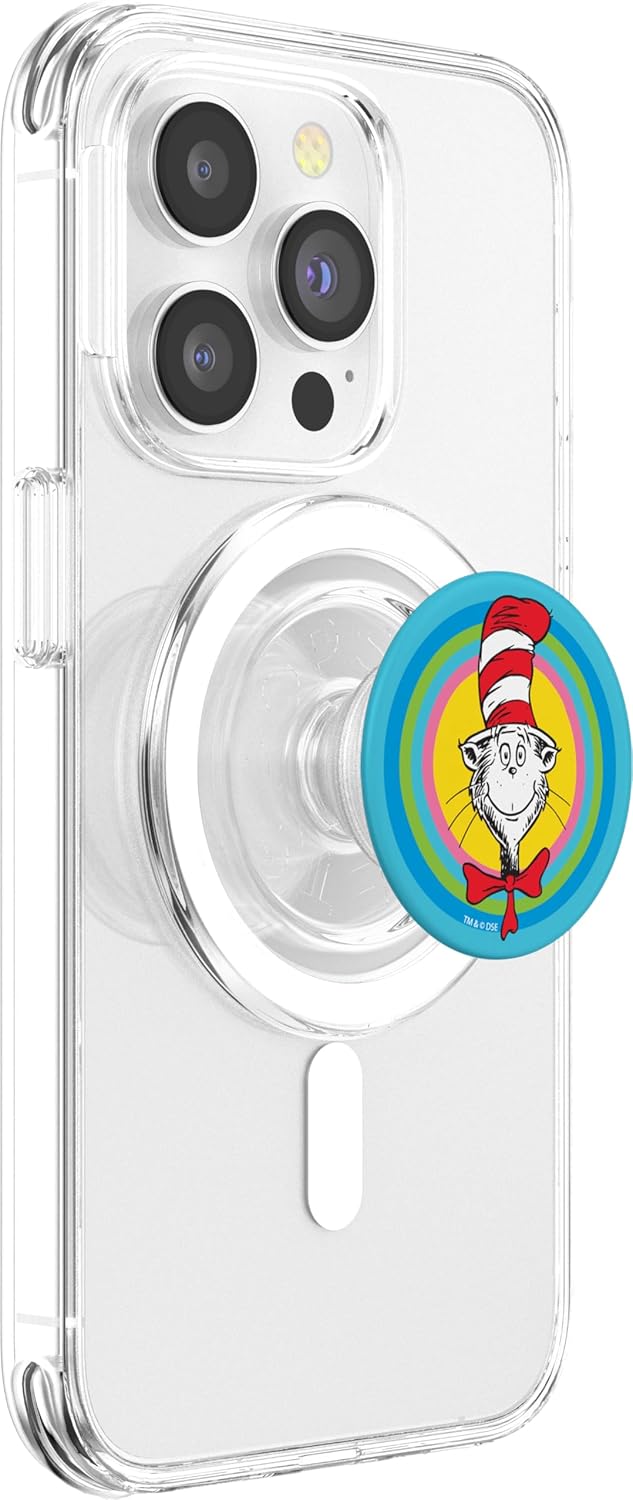 Dr. Seuss Bull's-eye Cat - Colorful PopSockets MagSafe PopGrip for iPhone