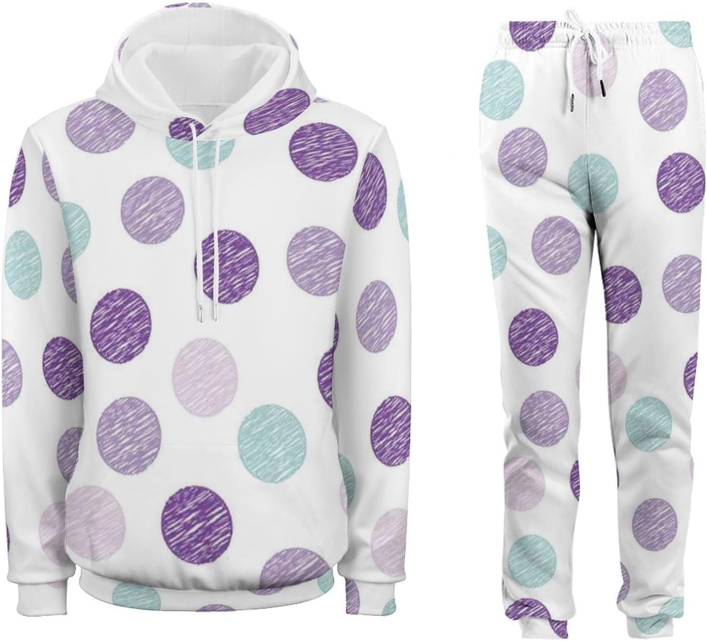 [LMFSS] ドット 水玉 スウェット パーカー 上下セット ジャージ メンズ 秋服 ウェア トレーニングウェア スポーツウェア