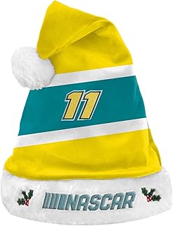 FOCO NASCAR Denny Hamlin Embroidered Colorblock Santa Hat