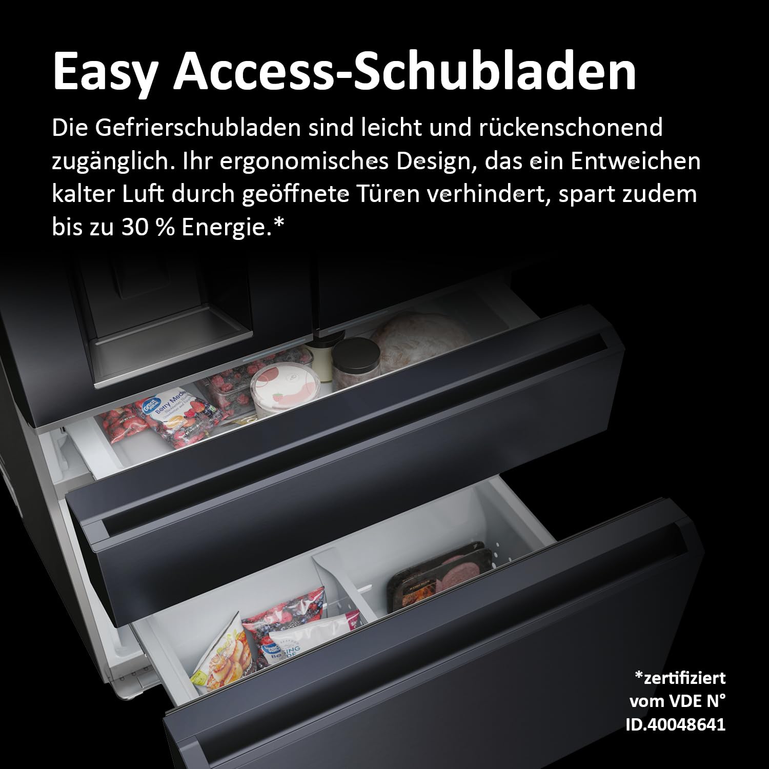 Haier French Door Kühl-Gefrierkombination I 91 cm Breite, 601 L I French Door Kühlschrank mit Eiswürfelspender, Wi-Fi & No Frost I Doppeltür Kühlschrank mit Gefrierfach I FD SERIE 7 PRO HFW7918EIMB