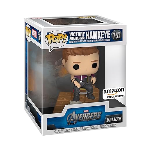 Funko Pop! Deluxe Marvel: Avengers Victory Shawarma Series - Hawkeye, Amazon Exclusive, Figure 3 Of 6
