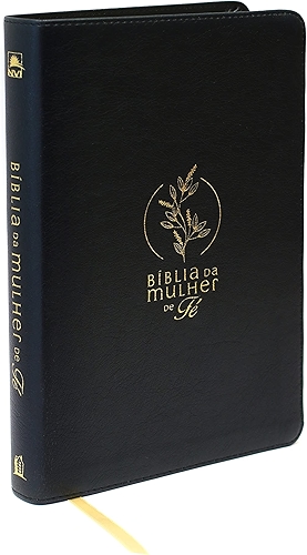 Bíblia da Mulher de Fé, NVI, Couro Soft, Preto