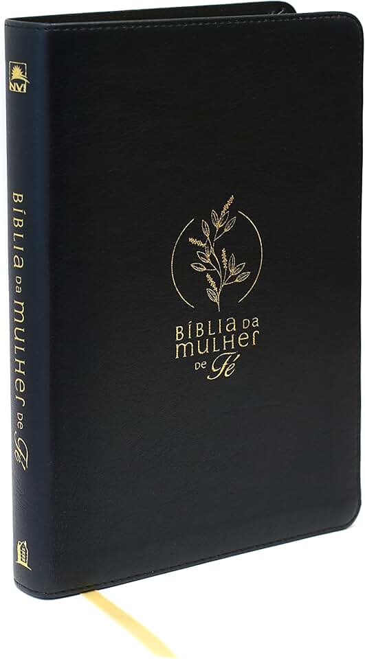 Bíblia da Mulher de Fé, NVI, Couro Soft, Preto