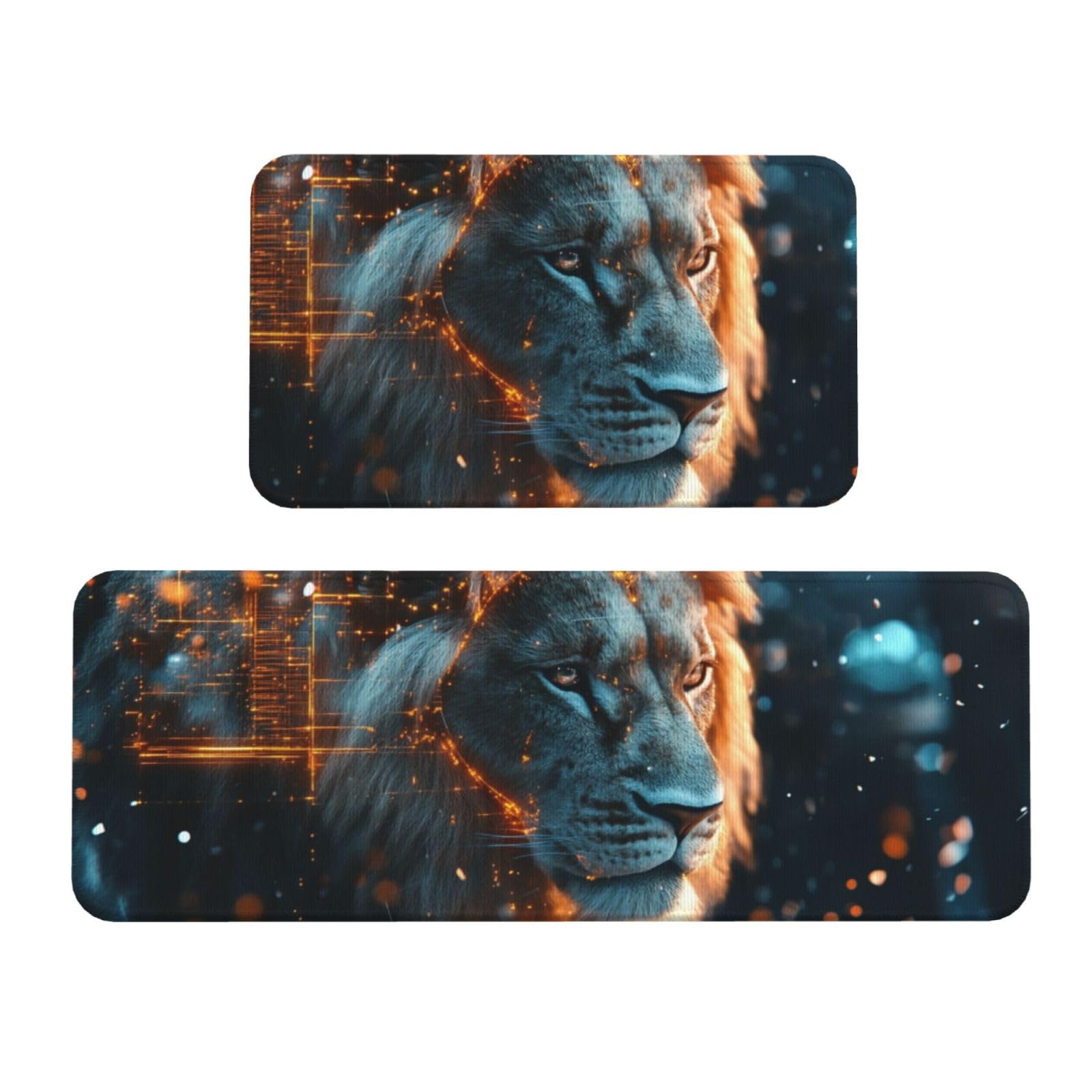 Tapetes de cocina para suelo acolchados y cómodos con diseño Lion'S Head