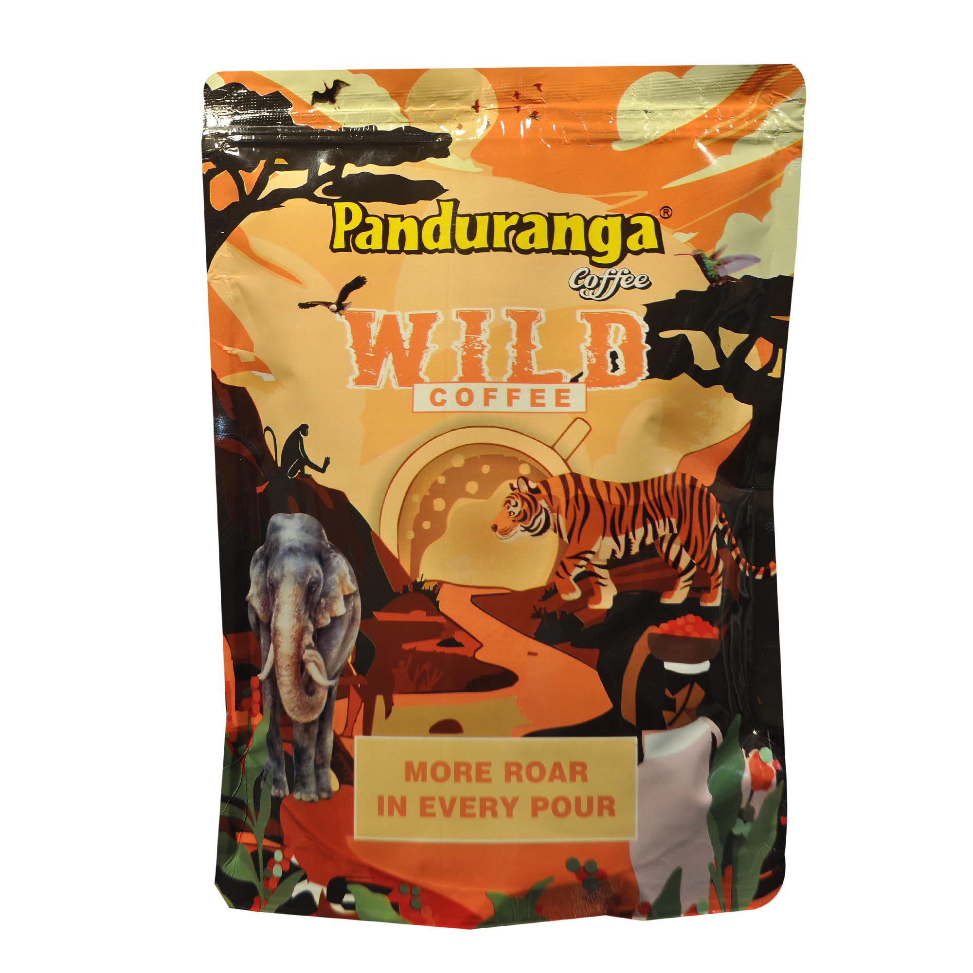 Panduranga Coffee | Wild Coffee | Medium Roast | Shade-Grown | Bold Flavor & Exotic Aroma (Pack of 1)