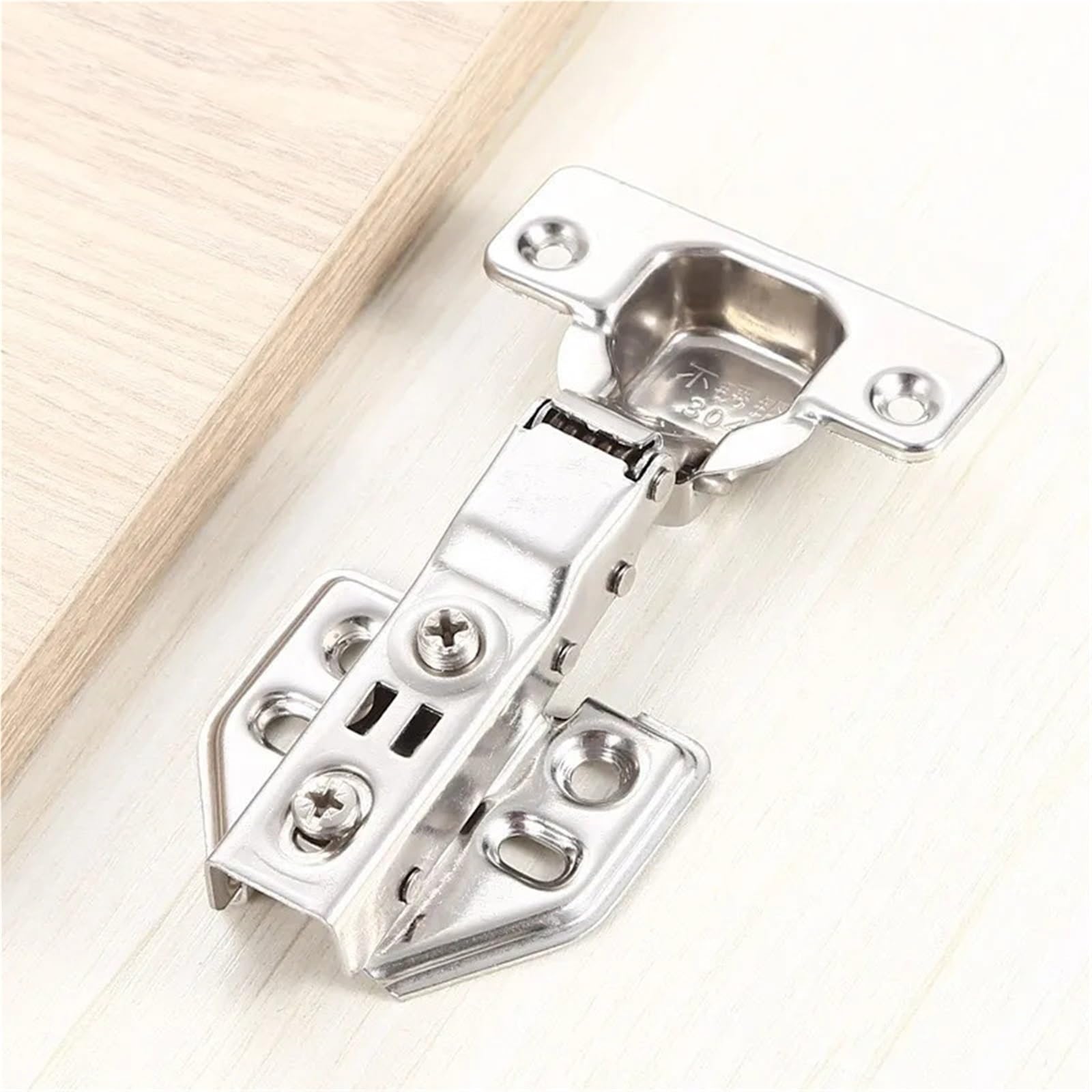 Charnière acier inoxydable 304 robuste avec amortissement de porte d'armoire