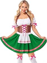 Spooktacular Creations Oktoberfest Outfits Women Costume, German Bavarian Dirndl Dress for Halloween Cosplay Beer Carnival