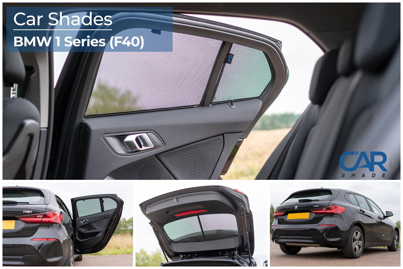 Car Shades Jeu de Pare-Soleil sur Mesure pour Voiture