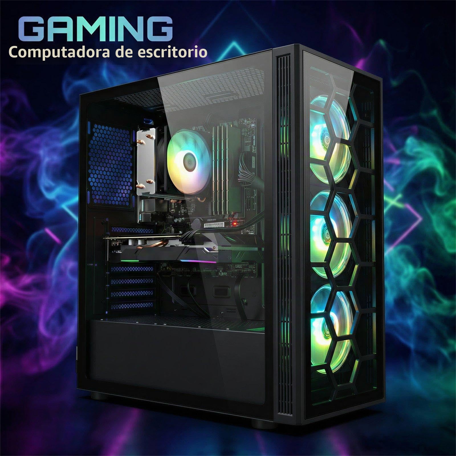 STGsivir PC Gaming, Ryzen 7 5700X, RTX 3060 12G,32G DDR4,1T SSD