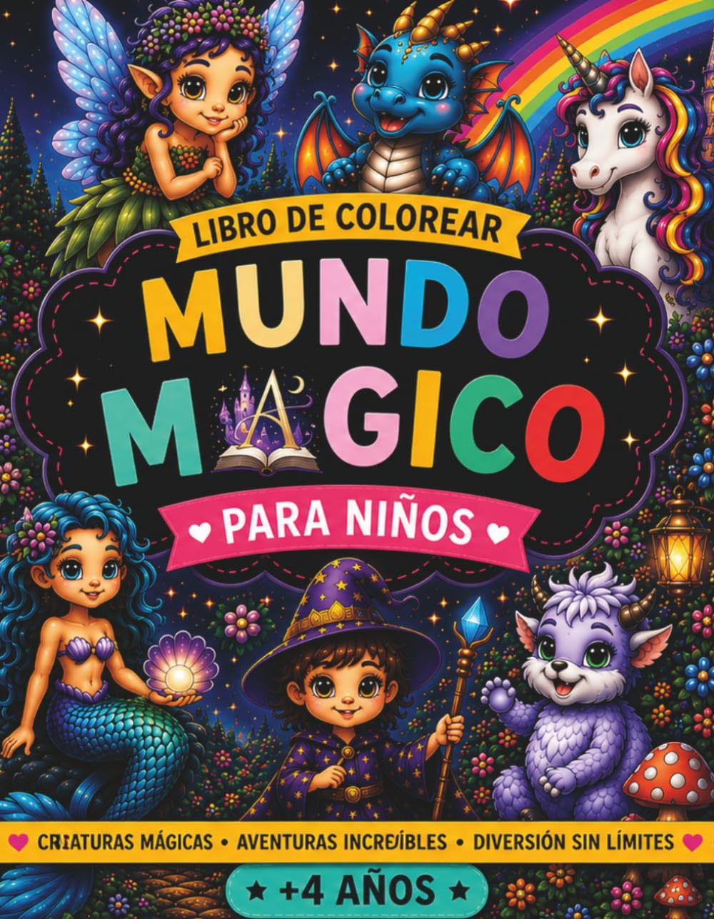 Mundo Mágico: Libro de Colorear para ninos