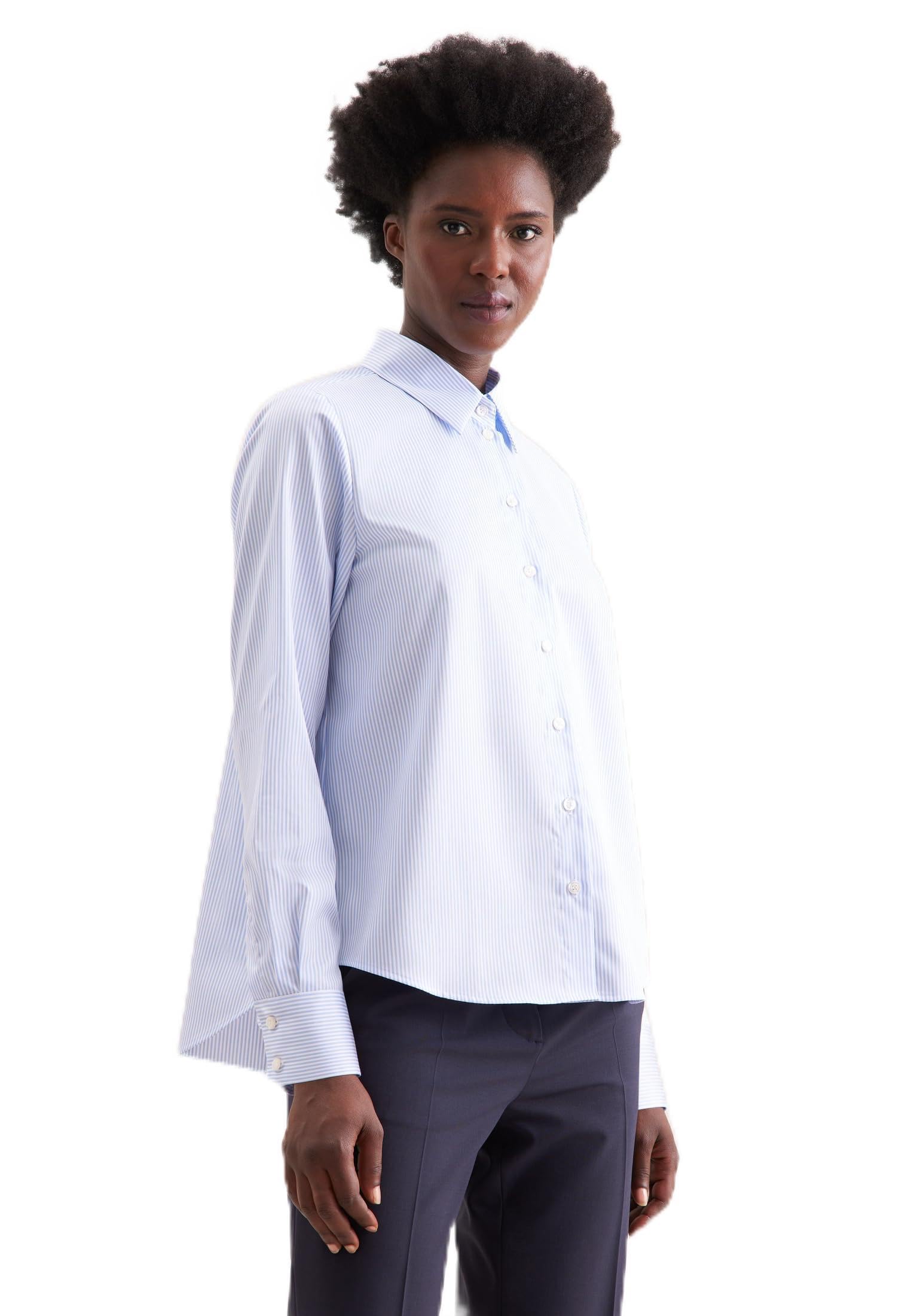 Seidensticker Damen Regular Fit Langarm Bluse Bluse