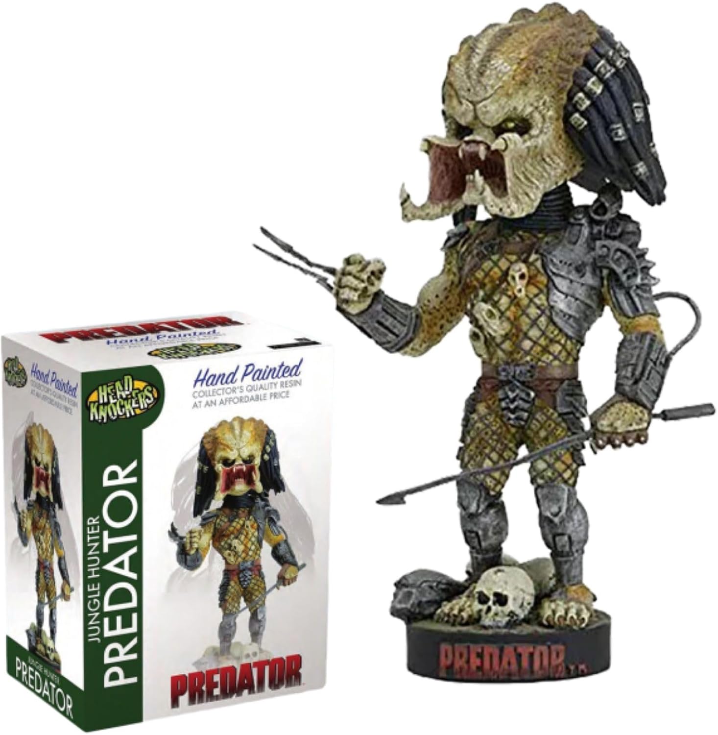 NECA Collectible Predator - Head Knocker - Jungle Hunter with Spear Toy Figure