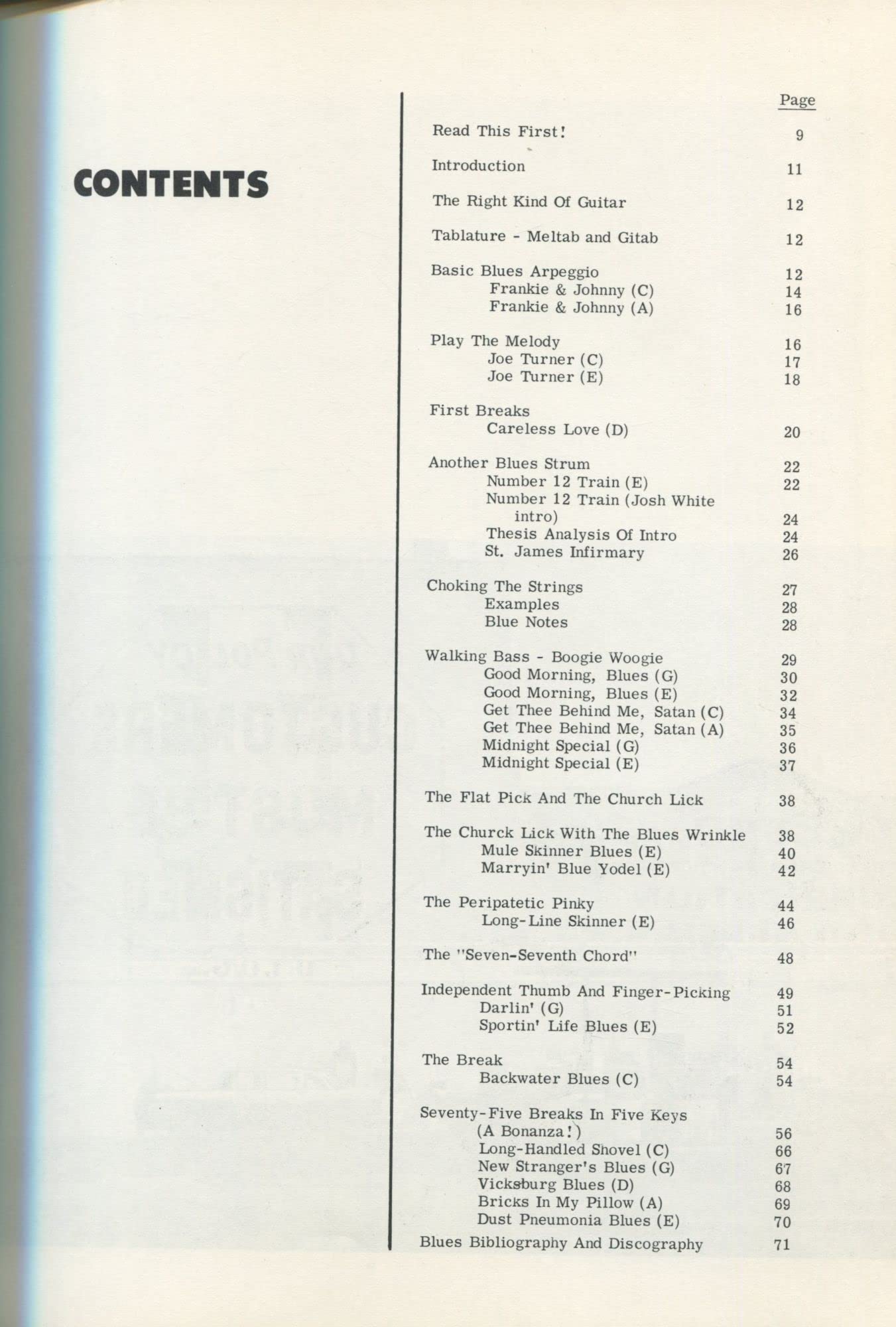 The art of the folk-blues guitar;: An instruction manual