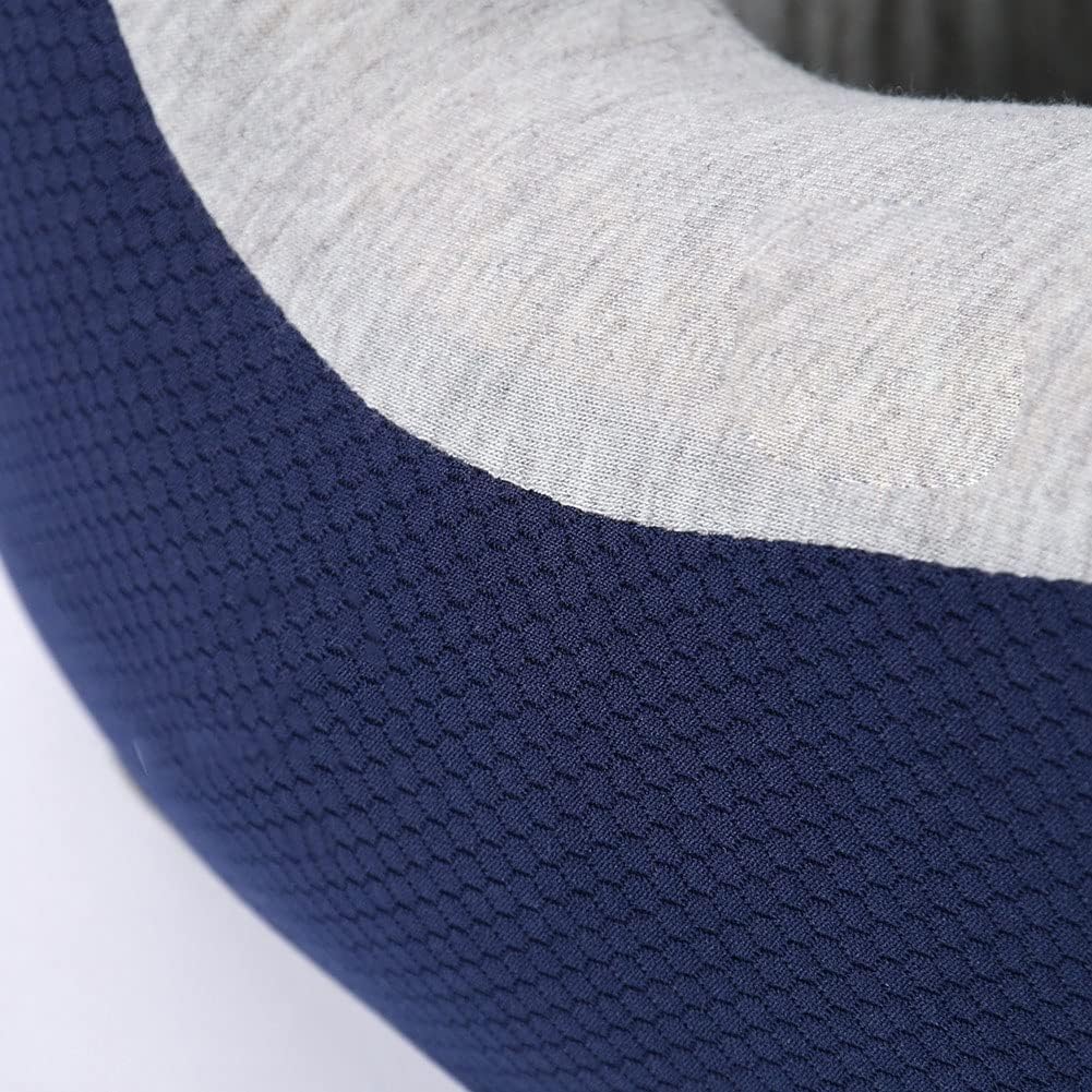 Travel Neck Pillow for Airplane Sleeping 100% Memory Foam Adjustable Travel Pillows, for Head Support Soft Adjustable Pillow for Plane, Car & Home Recliner Use (Color : B)