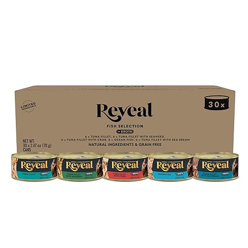 Reveal Natural Wet Canned Cat Food, 5-Flavor Variety Pack, Limited