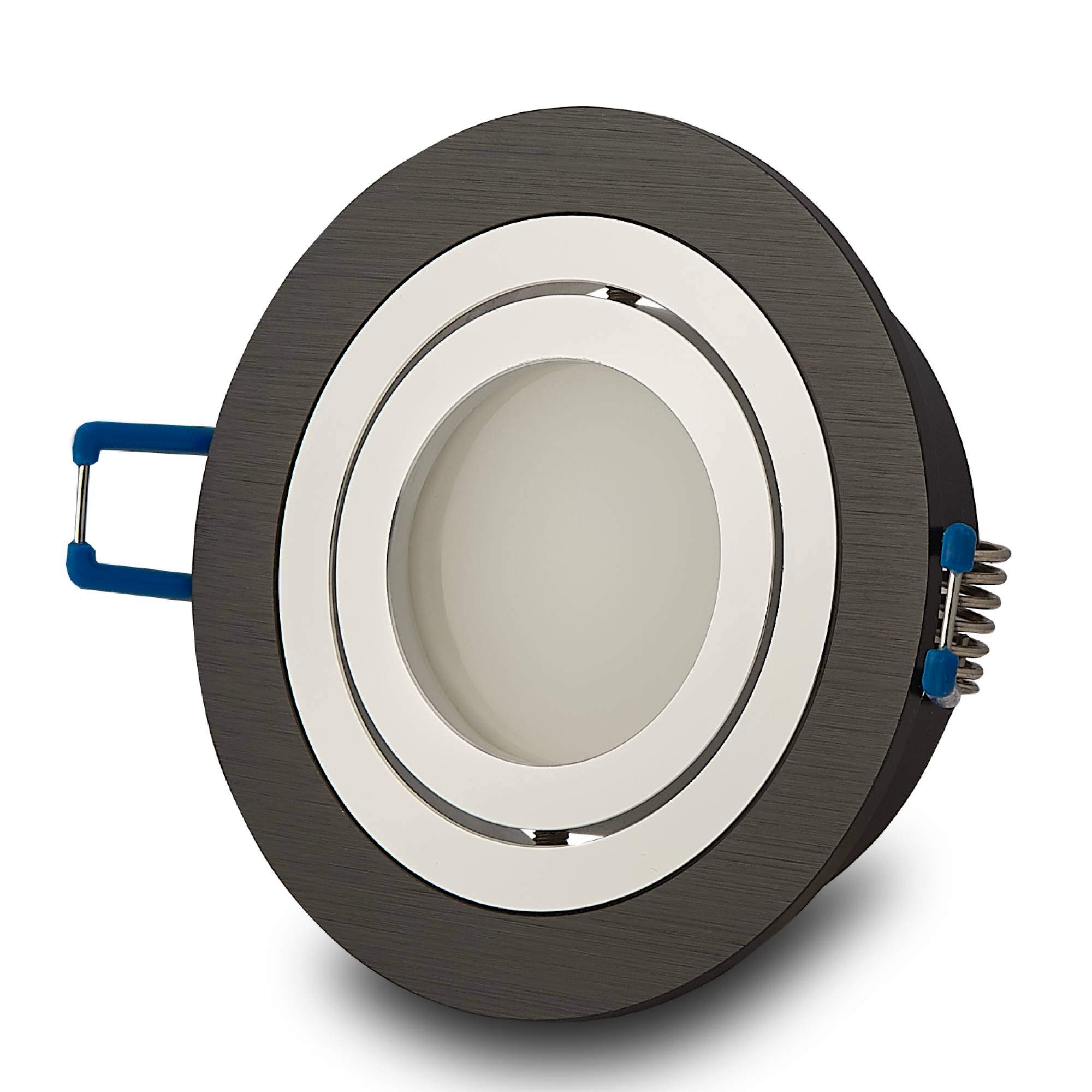 Set 4 Faretti Da Incasso LED 8W MILANO CCT IP65 IK07 Cornice Bianca Quadrata Con Trasformatore Dimmerabile - Foto 6