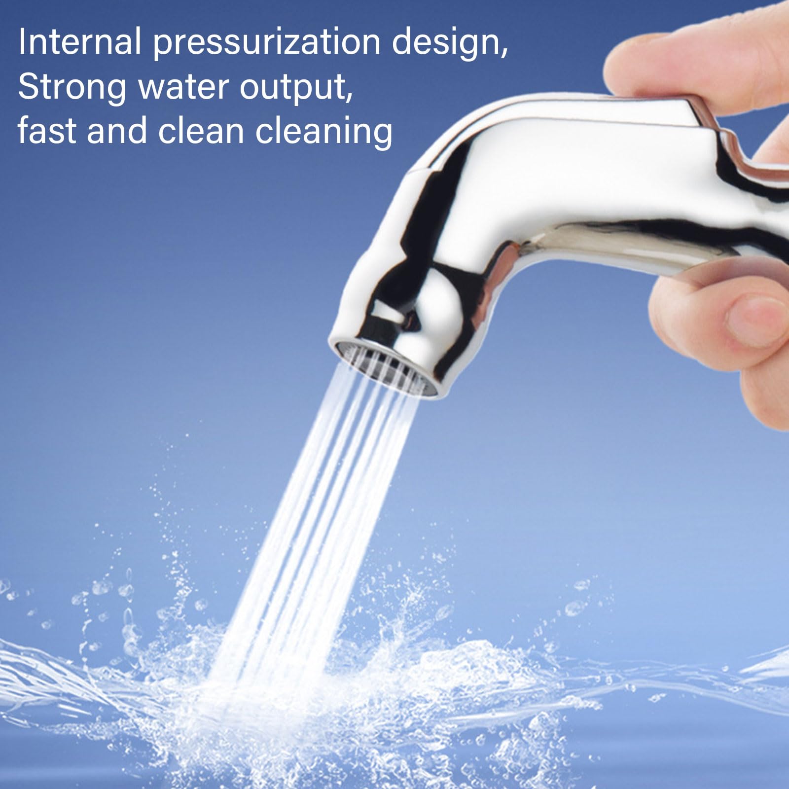 Uprgades Bathroom Bidet Sprayer with Adjustable Pressure Multifunction Bathroom Bidet Sprayer Attachments Simple Installs — view 6