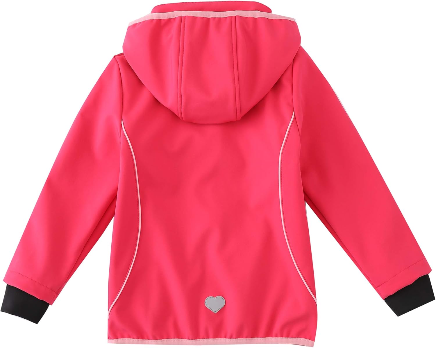 M2C Girls Hooded Fleece Lined Waterproof Windproof Jacket - Image 4