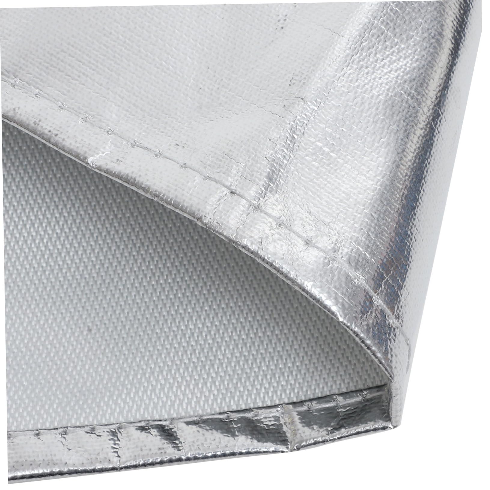 OSALADI Feuerfeste Aluminiumfolien Schürze, Silber, Hitzebeständig | Werkstatt Haut Kleidung Schützt und Funken und Schmutz vor Zufällige Einsatz , Verstellbare Schulterriemen Farbe