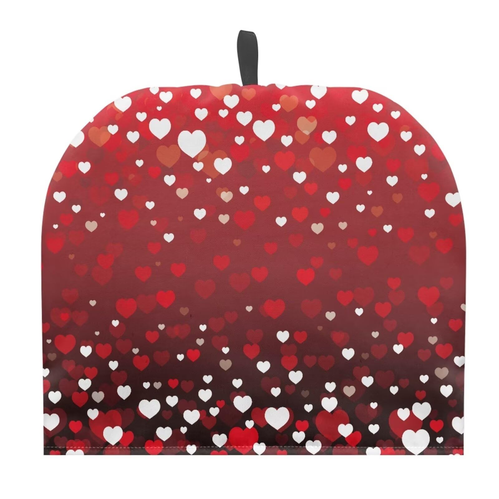 Hudotybom Red Heart Tea Cozy for Teapot - Insulated Large Cover to Keep Warm - Machine Washable Coffee Pot Cloth Cover - Valentine's Day Decorations