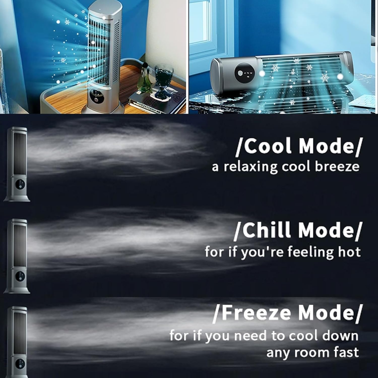 Sherum Cooling Ace 3.0, condizionatore d;Aria Portatile Sherum Coldeez con 3 velocità, Ventilatore di Raffreddamento per condizionatore d;Aria Sherum (1 Pc)