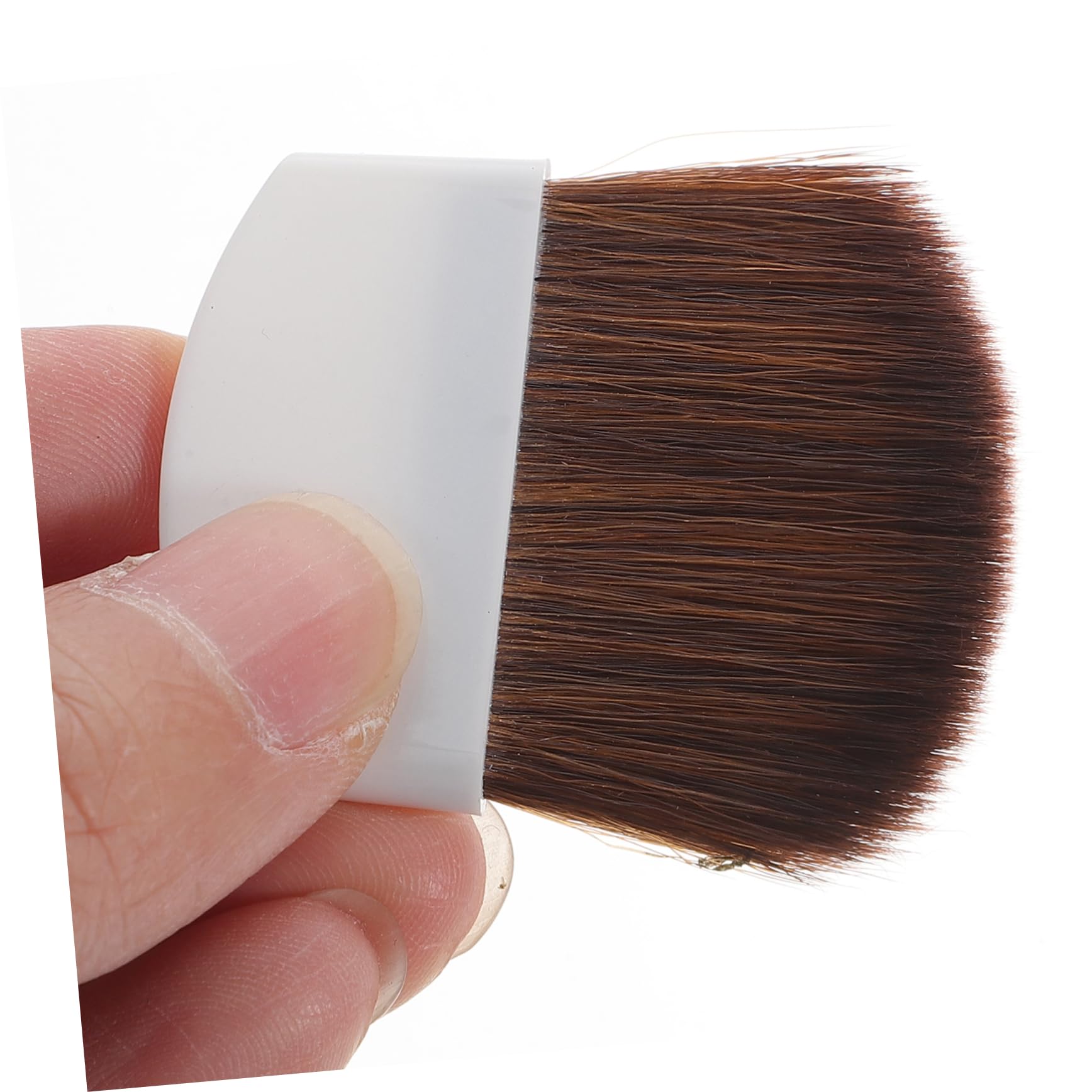 iplusmile Pennelli per Trucco Professionali 2 Pezzi Set Pennelli per Fondotinta e Fard Portatili Morbidi Setole di Crine di Cavallo per Make Up Viso da Viaggio