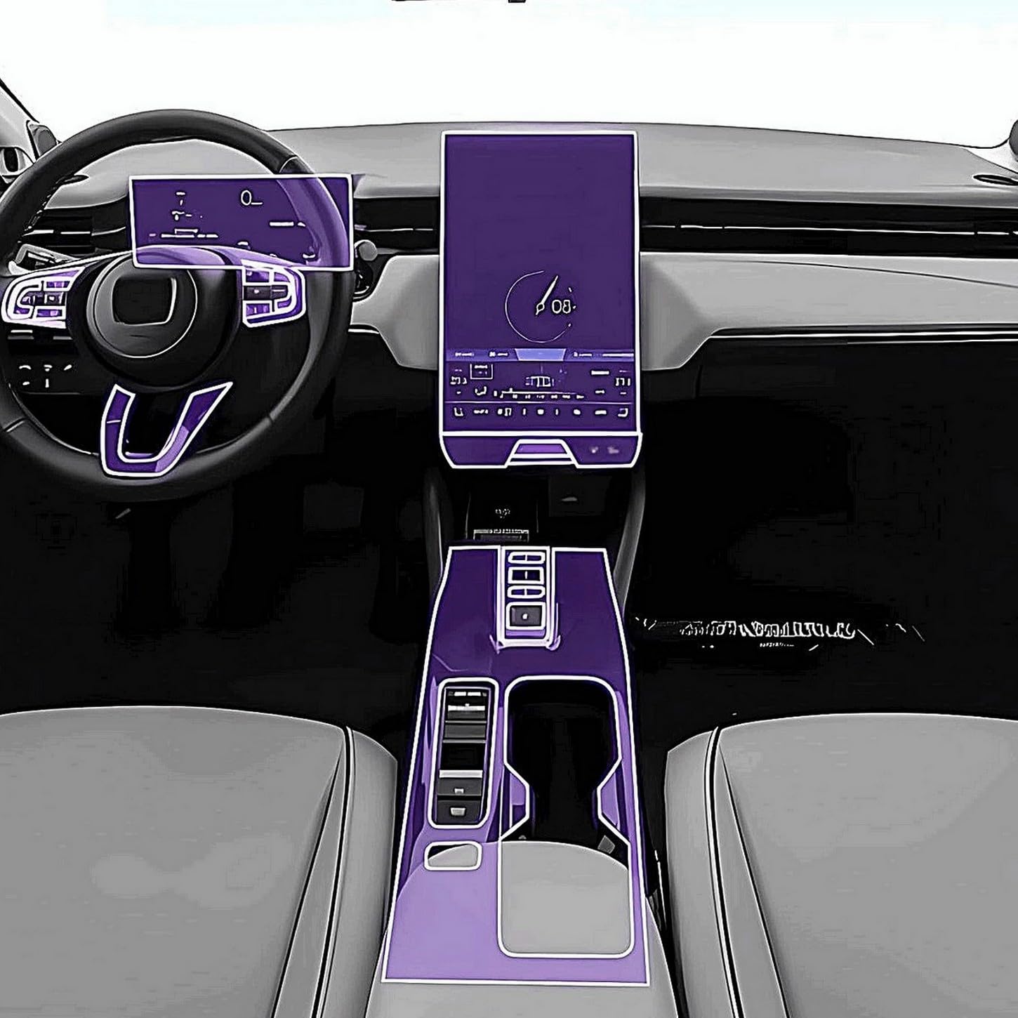 Evita arañazos en consola Honda ENP1 película TPU protectora pantalla LCD