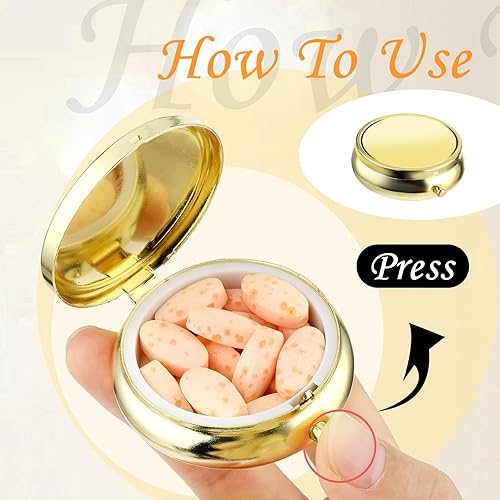 Vista 30 de Sibba Pastillero portátil para medicina, pastillero multifuncional a prueba de humedad para bolso y bolsillo, bonita caja organizadora de píldoras 1