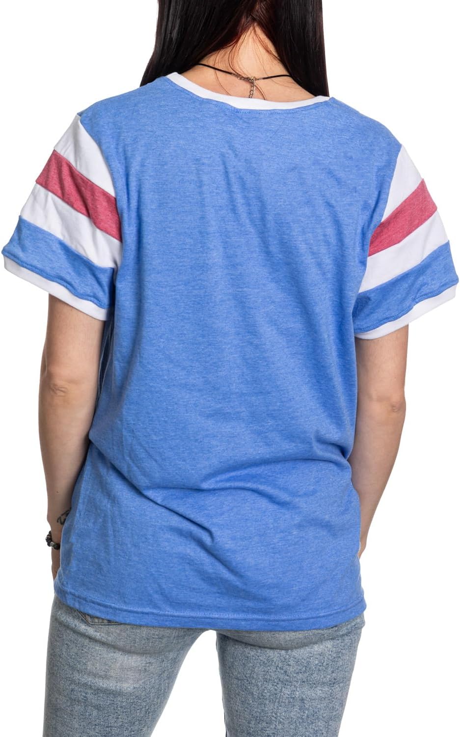 Calhoun NHL Ladies Loose Fit Varsity Style Retro Lounge T-Shirt - Image 2