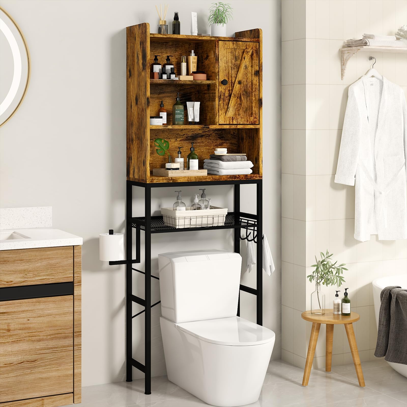 Landia Home Over The Toilet Bathroom Organizer for Storage