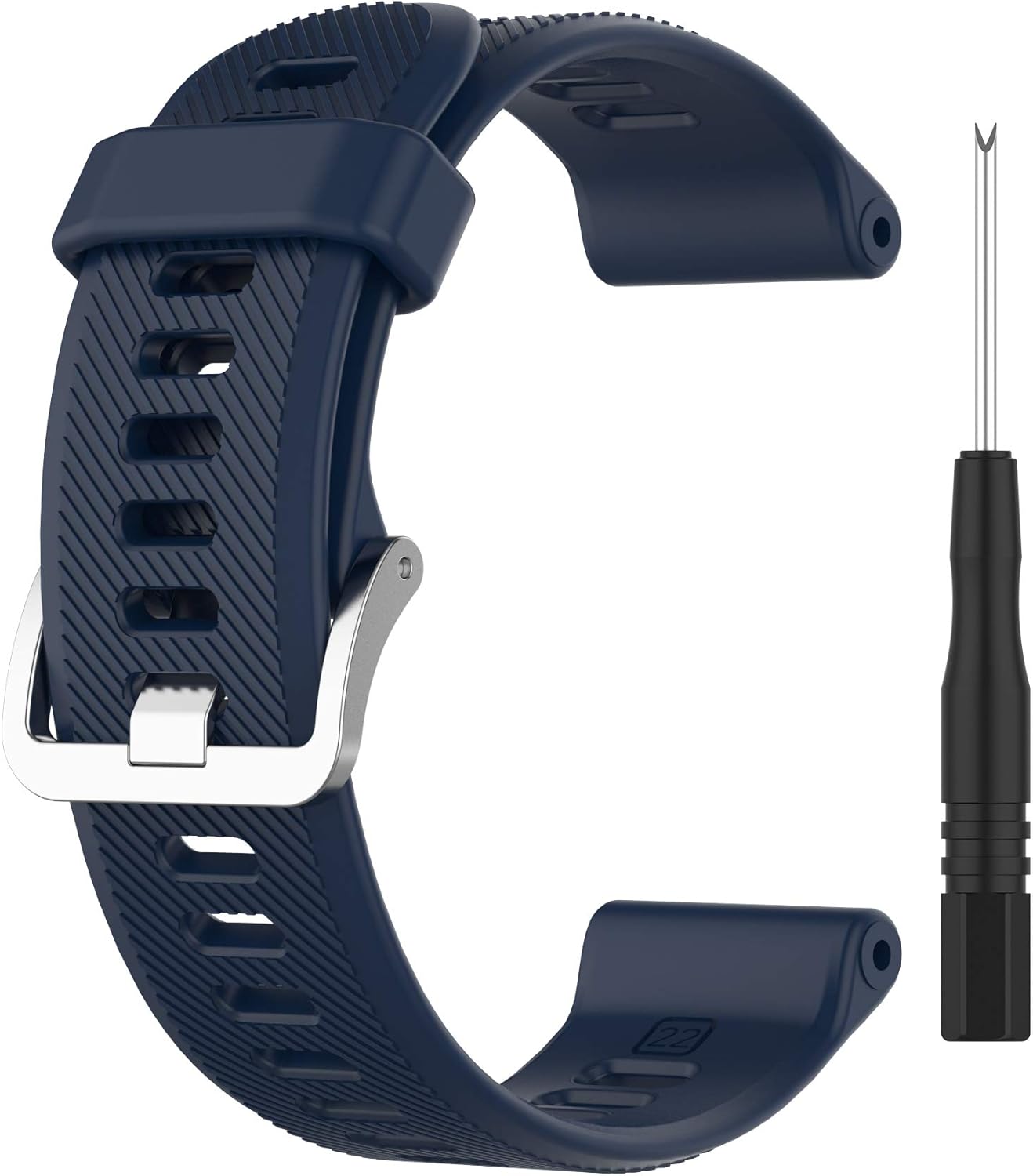 Cinturino In Silicone Per Garmin Forerunner 745 – Bracciale Sostitutivo Sportivo Con Sgancio Rapido, Morbido E Regolabile, Accessorio Per La Corsa - 2