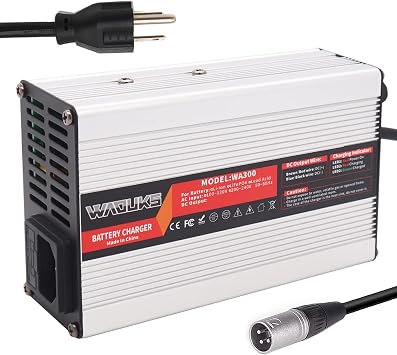50.4V 5A Li-ion Battery Charger with Output 3 Prong XLR Connector Used for 12S 44.4V 43.2V 48V 49V Lithium Battery Fast Charger