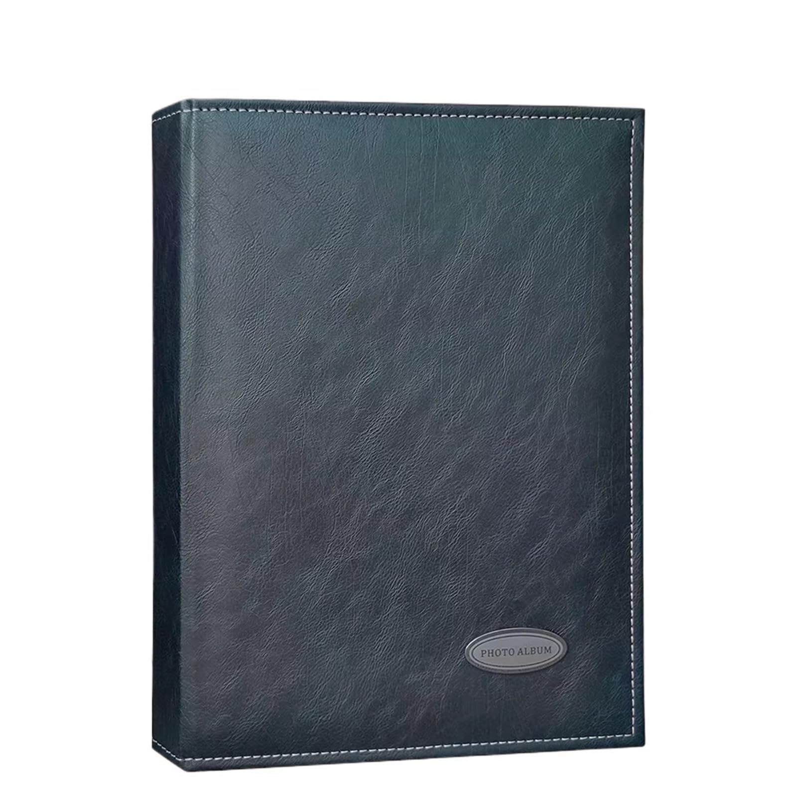 Etui na karty fotograficzne z PU Interleaf Album 240 kieszeni | Wielokolorowy na rocznicę rodzinną: 6-calowy album na zdjęcia z PU, 240 kieszeni(Black)