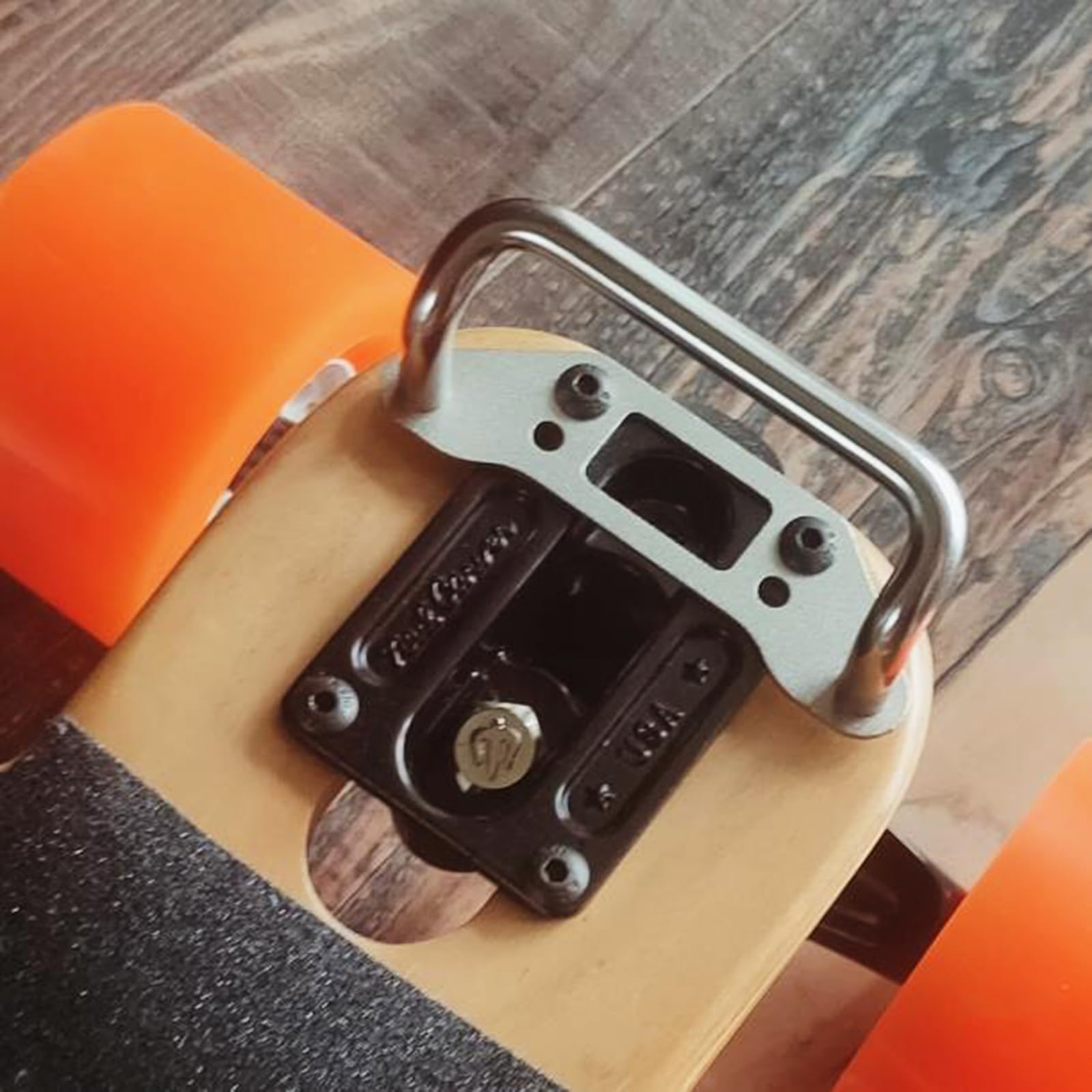 Poignée de rechange pour skateboard portable - Poignée de transport confortable en acier inoxydable - Poignée élargie