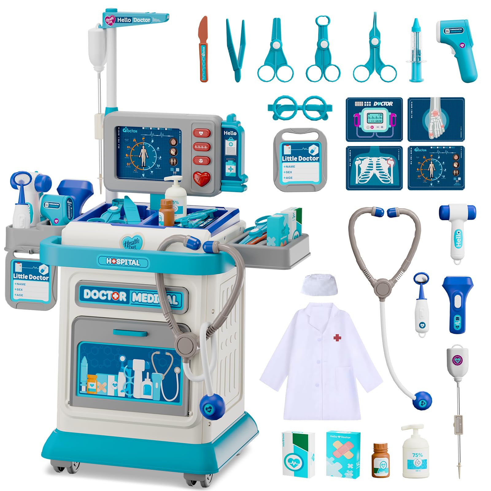 Amazon.com: AuroTops Doctor Kit for Toddlers 3-5, 26 Pcs Doctor